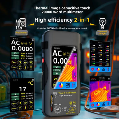 Thermal Imager Multimeter Handheld Touch Screen High Accuracy Thermometer, BSIDE SH7 Standard, BSIDE SH7 Standard+Flexible Coil, BSIDE SH7 Standard+Macro Lens, BSIDE SH7 Standard+Macro Lens+Flexible Coil
