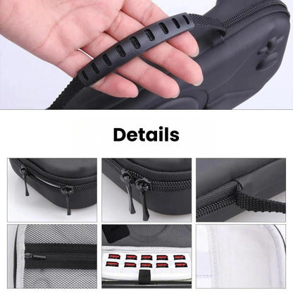 For Nintendo Switch 2 Storage Bag Portable O-Pattern Handbag, O-Pattern PU Black, O-Pattern Fabric Gray