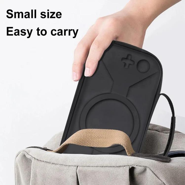 For Nintendo Switch 2 Storage Bag Portable O-Pattern Handbag, O-Pattern PU Black, O-Pattern Fabric Gray