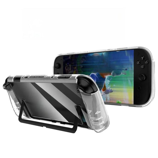For Nintendo Switch 2 TPU Transparent One-piece Case Anti-Slip Full-Body Protective Cover, TPU One-piece Case