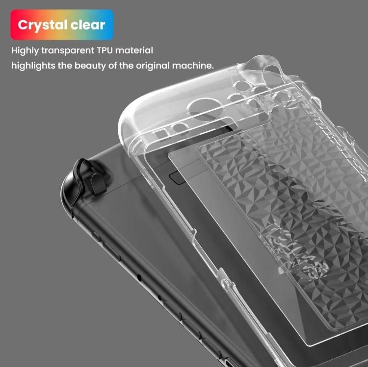 For Nintendo Switch 2 TPU+PC Split Transparent Case Cover Shockproof Shell, TPU+PC Diamond Split Case