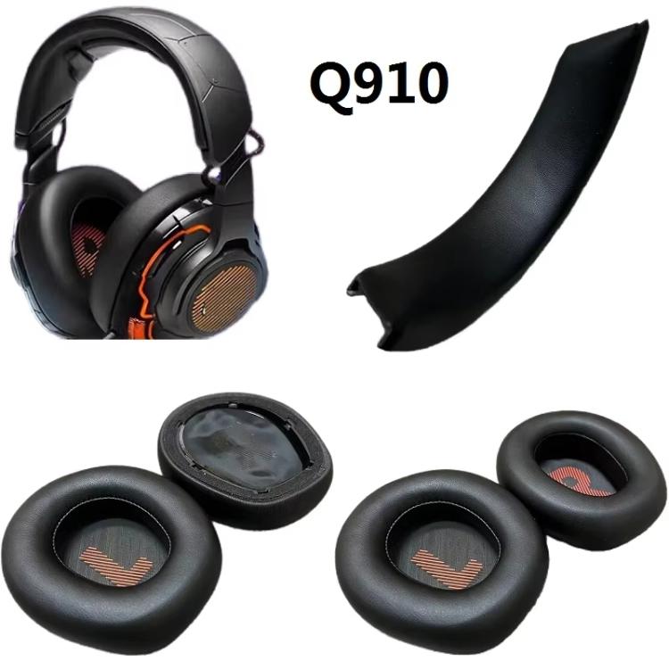 For JBL Q910 / Q910X / Q910P Headphones Accessories, 1pair Black Earpads, 1pair Black Green Earpads, 1pair Black Blue Earpads, Head Beam