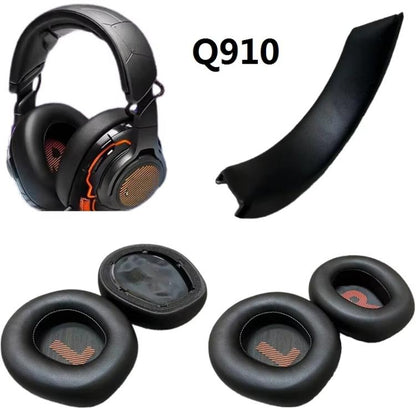 For JBL Q910 / Q910X / Q910P Headphones Accessories, 1pair Black Earpads, 1pair Black Green Earpads, 1pair Black Blue Earpads, Head Beam