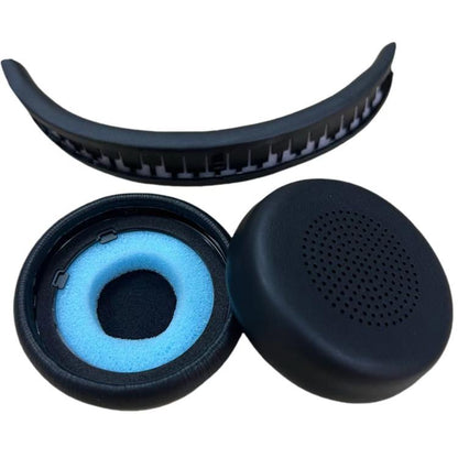 For Lenovo Wireless VoIP Headset Accessories, 1pair Protein Leather Earpads, Headbeam