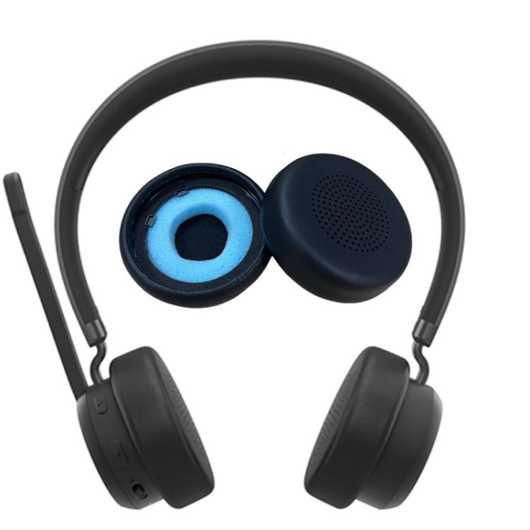 For Lenovo Wireless VoIP Headset Accessories, 1pair Protein Leather Earpads, Headbeam