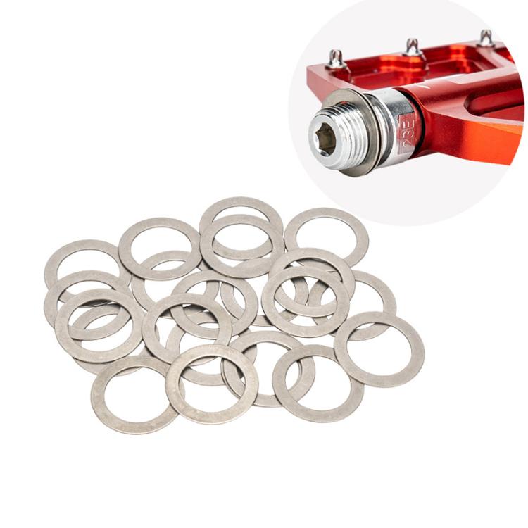 Rondelle en acier inoxydable ZTTO pour pédale de vélo, joint de protection de disque de VTT, 20 pièces