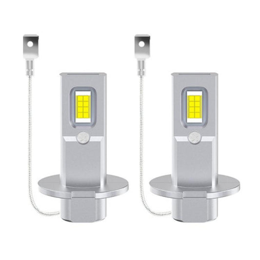 قطعتان من مصابيح LED صغيرة 2:1 بمقبس مباشر للسيارة، H1، H1، H3، H7، 11، 9005، H9006، P16W، 13