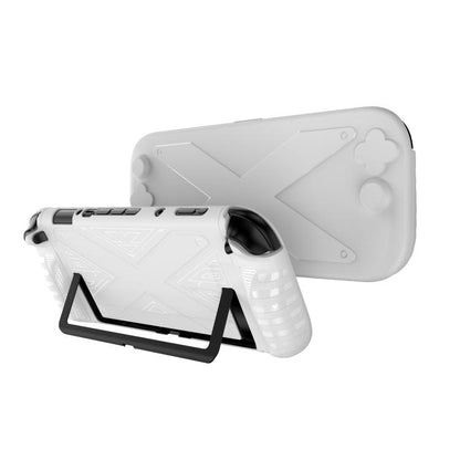 Pour Nintendo Switch 2, étui de protection divisé en PC + TPU avec panneau, panneau en PC + TPU noir, panneau en PC + TPU blanc