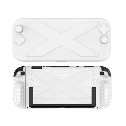 Pour Nintendo Switch 2, étui de protection divisé en PC + TPU avec panneau, panneau en PC + TPU noir, panneau en PC + TPU blanc