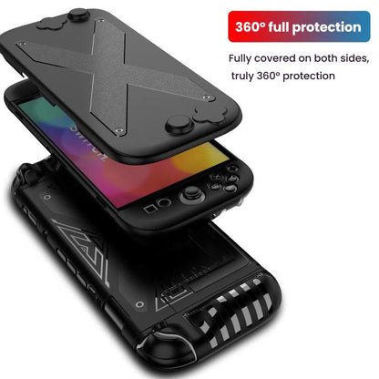 Pour Nintendo Switch 2, étui de protection divisé en PC + TPU avec panneau, panneau en PC + TPU noir, panneau en PC + TPU blanc