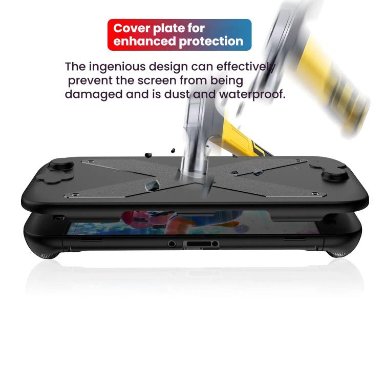Pour Nintendo Switch 2, étui de protection divisé en PC + TPU avec panneau, panneau en PC + TPU noir, panneau en PC + TPU blanc