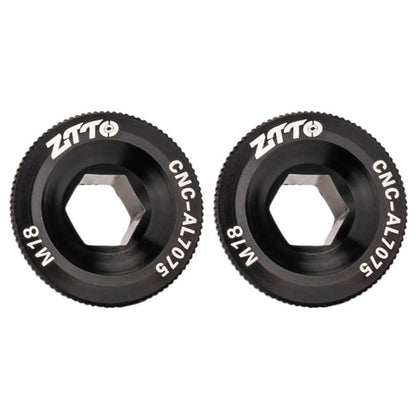2pcs ZTTO Bicycle Aluminum Alloy Crank Cover Mountain Bike Crank Screws, M18 Black, M18 Red, M18 Blue, M19 Black, M19 Red, M19 Blue, M20 Black, M20 Red, M20 Blue