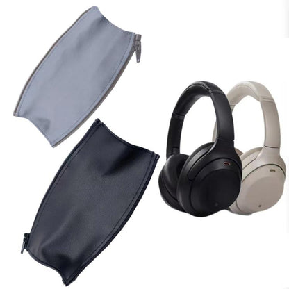 For Sony WH-1000XM4 Headphones Headband Protective Cover Replacement Parts, Neoprene Black, Leather Zipper Black, Leather Zipper Gold, Leather Zipper Gray