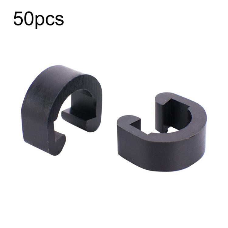 50 serre-câbles en C en plastique pour vélo ZTTO Collier de serrage pour câble de changement de vitesse et de frein de VTT