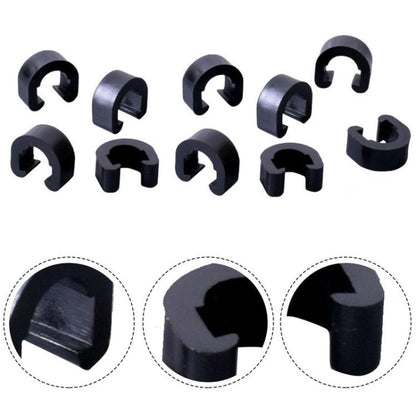 50 serre-câbles en C en plastique pour vélo ZTTO Collier de serrage pour câble de changement de vitesse et de frein de VTT