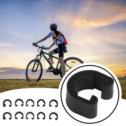 50 serre-câbles en C en plastique pour vélo ZTTO Collier de serrage pour câble de changement de vitesse et de frein de VTT