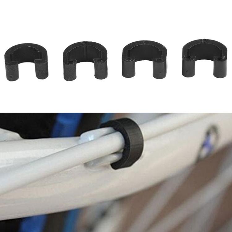 50 serre-câbles en C en plastique pour vélo ZTTO Collier de serrage pour câble de changement de vitesse et de frein de VTT