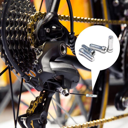 100pcs ZTTO Aluminum Bicycle Brake Shifter Bobbin Caps Mountain Bike Cable Tail Cap