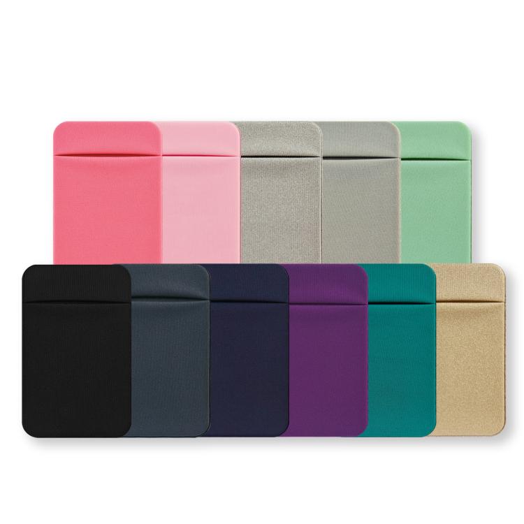 Elastic Lycra Phone Back Sticker Card Holder Secure Card Pocket with No Residue Removal
