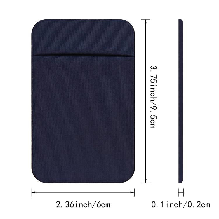 Elastic Lycra Phone Back Sticker Card Holder Secure Card Pocket with No Residue Removal