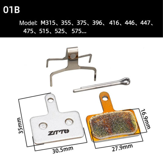 2 pares de forros de freno de disco para bicicleta ZTTO de metal sinterizado para bicicleta de montaña, bicicleta de carretera, patinete eléctrico, 01B, 01E, 01F, 02D, 02F, 861, 944