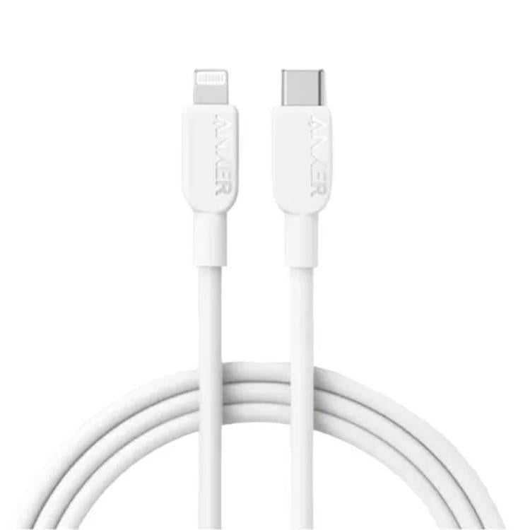 ANKER 310 Fast Charging PD Cable PVC Material Type-C to 8 Pin Fast Charging Cable, Black 0.9m, White 0.9m, Black 1.8m, White 1.8m