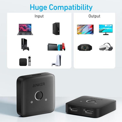 ANKER A83H1 4K 2 Into 1 Out Docking Station HDMI Converter, A83H1