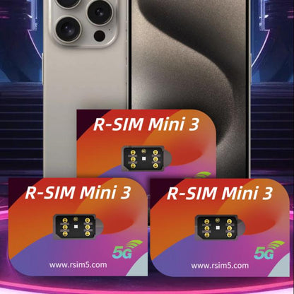 R-SIM Mini 3 SIM Unlock Chip For iPhone 13-16 Dual SIM Models