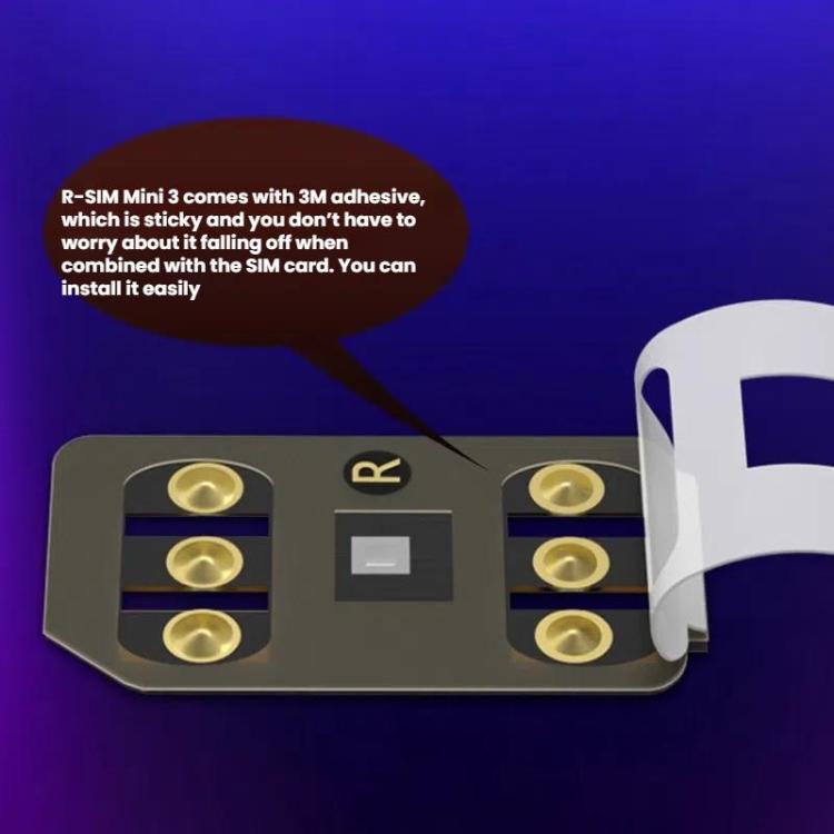 R-SIM Mini 3 SIM Unlock Chip For iPhone 13-16 Dual SIM Models