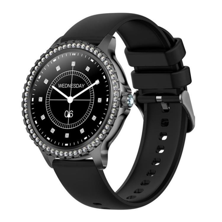 Bluetooth Calling AI Voice Assistant Life Waterproof Sports Smartwatch, Black Silicone Strap, Gold Pink Silicone Strap, Silver Gray Silicone Strap, Gold Rough Steel Strap+Pink Silicone Strap, Silver Rough Steel Strap+Gray Silicone Strap                ...
