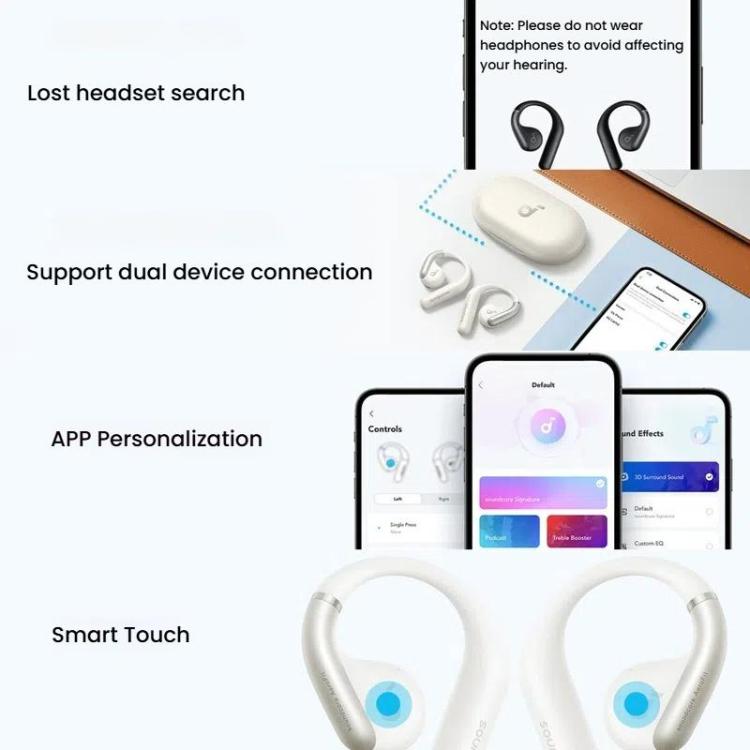 ANKER A3872 Soundcore AeroFit Open Comfort Wear Wireless Bluetooth Earphones