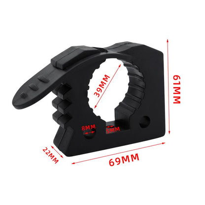 Car Quick-Fix Adjustable Rubber Clip Installation Clamp, 2 Red 2 Black, 4 Red 4 Black