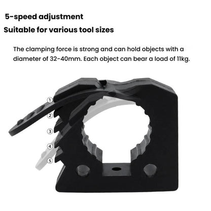 Car Quick-Fix Adjustable Rubber Clip Installation Clamp, 2 Red 2 Black, 4 Red 4 Black