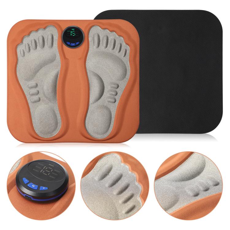 EMS Smart 6-mode 15-level 3D Foot Massage Pad Microcurrent Foot Massager, (Orange)
