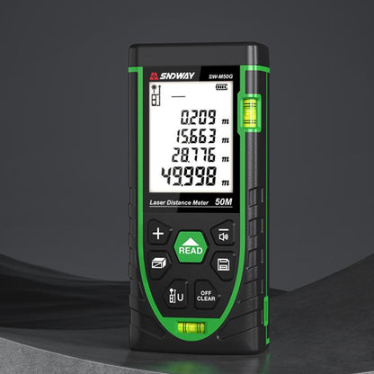 Indoor Outdoor General Purpose Green Laser Range Finder, SNDWAY SW-M50G 50M, SNDWAY SW-M70G 70M, SNDWAY SW-M100G 100M