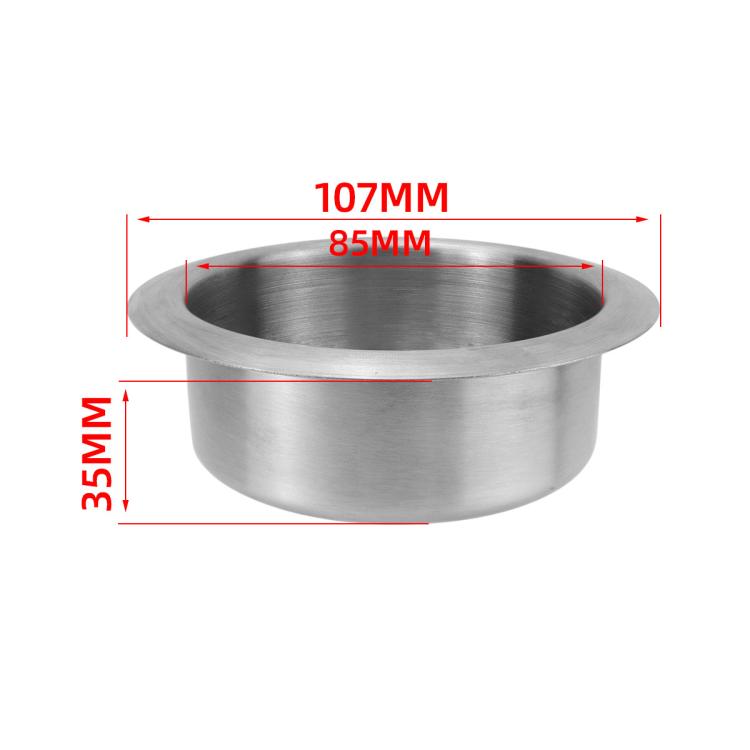 Car Yacht Stainless Steel Modified Cup Holder, A Type 201 Straight Edge 35MM, B Type 201 Curled Edge 35MM, B Type 201 Curled Edge 55MM