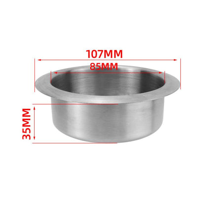 Car Yacht Stainless Steel Modified Cup Holder, A Type 201 Straight Edge 35MM, B Type 201 Curled Edge 35MM, B Type 201 Curled Edge 55MM