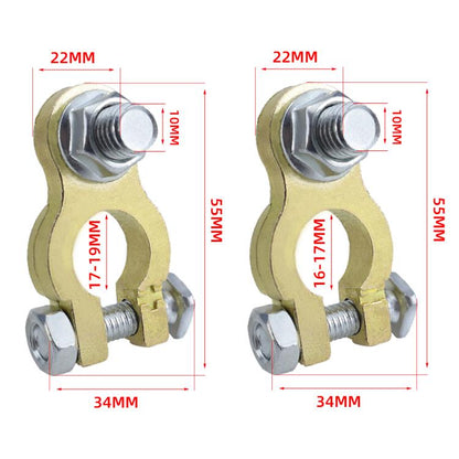 M10 RV Yacht Battery Zinc Alloy Battery Terminal Wiring Clip, Set 1, Set 2 With Brush