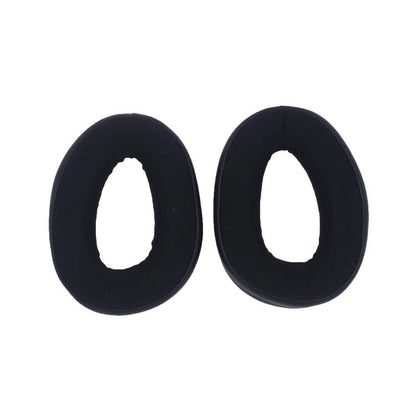 For EPOS H3 / H3 Pro 1pair Headphones Ear Covers Earmuffs, Black Football Net, Velvet Stitching, Black Gel, Gray Gel
