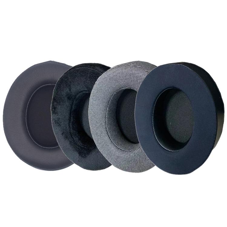For Philips SHP9500 1pair Headphones Sponge Cover Earmuffs, Black Leather, Black Flannel, Gray Cotton Linen, Black Ice Gel