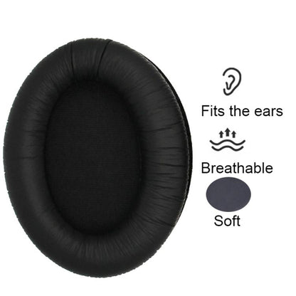 1pair Headphones Sponge Cover Earmuffs For Sennheiser HD418 / 429 / 439 / 449, Protein Leather, Frog Leather, Flannel
