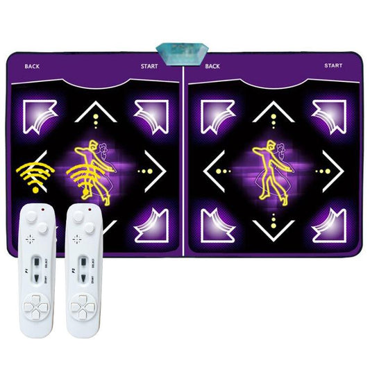 Wired Dance Mat With Motion Sensor - Dual Player Fitness Gaming Rug For TV & PC, Supports TF Card AV Interface, EU Plug, 040, 039