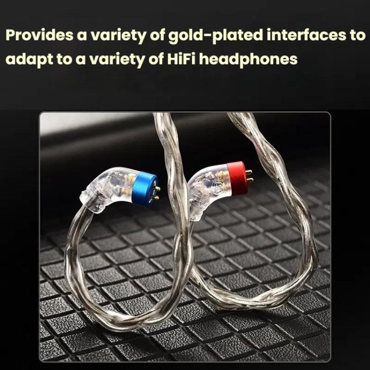 CVJ TS800 Eight Strands Copper Silver Plated Interchangeable Audio Plugs Headphone Upgrade Cable, 4.4mm S Pin, 4.4mm 0.75mm, 4.4mm 0.78mm, 4.4mm MMCX, Type-C S Pin, Type-C 0.75mm, Type-C 0.78mm, Type-C MMCX