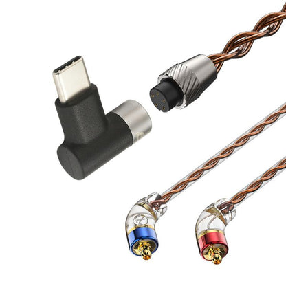 CVJ VS400 Interchangeable Audio Plug Oxygen-Free Copper Headphone Upgrade Cable, 4.4mm S Pin, 4.4mm 0.75mm, 4.4mm 0.78mm, 4.4mm MMCX, Type-C 0.75mm, Type-C 0.78mm, Type-C MMCX, Type-C S Pin