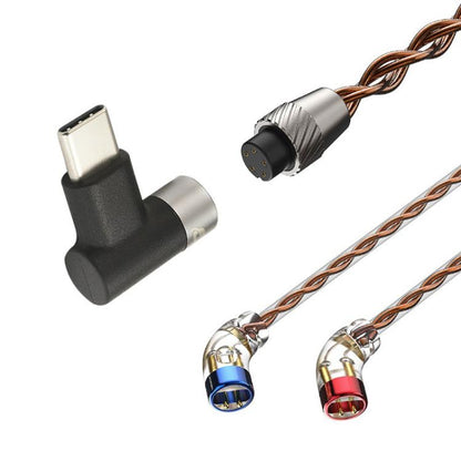 CVJ VS400 Interchangeable Audio Plug Oxygen-Free Copper Headphone Upgrade Cable, 4.4mm S Pin, 4.4mm 0.75mm, 4.4mm 0.78mm, 4.4mm MMCX, Type-C 0.75mm, Type-C 0.78mm, Type-C MMCX, Type-C S Pin