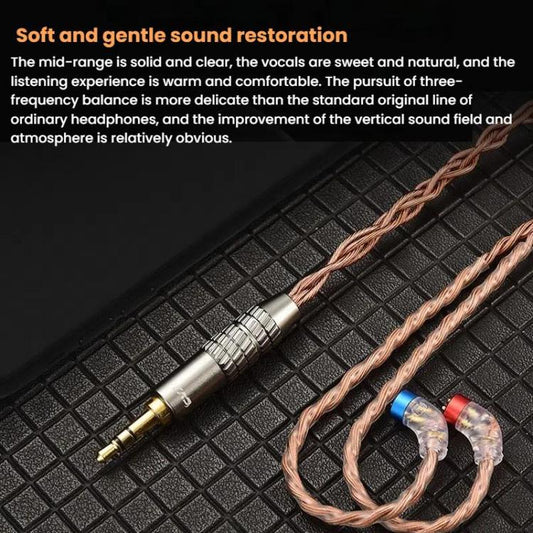 CVJ VS400 Interchangeable Audio Plug Oxygen-Free Copper Headphone Upgrade Cable, 4.4mm S Pin, 4.4mm 0.75mm, 4.4mm 0.78mm, 4.4mm MMCX, Type-C 0.75mm, Type-C 0.78mm, Type-C MMCX, Type-C S Pin