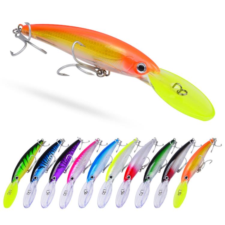 PROBEROS DW627 Leurre Bionique de Pêche Minnow Grande Distance, A, B, C, D, E, F, G, H, I, J