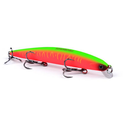 Leurre Minnow Submergé PROBEROS DW622 12,5cm-16g, Leurre Dur Bionique en Plastique Polyvalent pour la Pêche en Mer