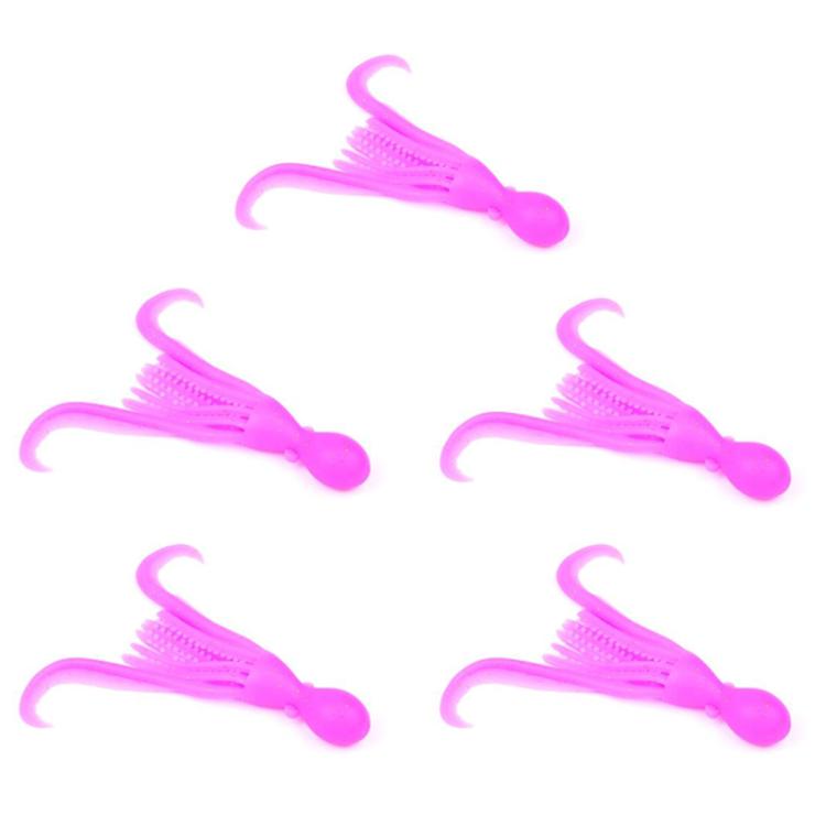 PROBEROS DW6123 Leurre souple simulant un calmar, 10 cm-4,8 g, Leurre de pêche en mer pour poulpe, 5 pièces/paquet