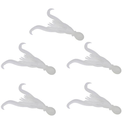 PROBEROS DW6123 Leurre souple simulant un calmar, 10 cm-4,8 g, Leurre de pêche en mer pour poulpe, 5 pièces/paquet